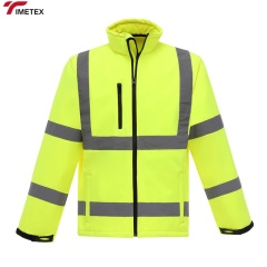 Factory Men's Waterproof Industrial Construction Hi Vis Work Wear Custom Winter Heavy Worker Reflective High Visibility Jacket