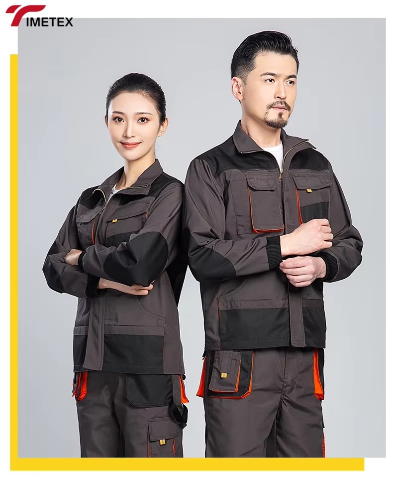TIMETEX 3D Large Pocket Wear-resistant Anti-scalding Hi Visibility CE Certified Anti-pilling  Workwear Set Multi-pocket Auto