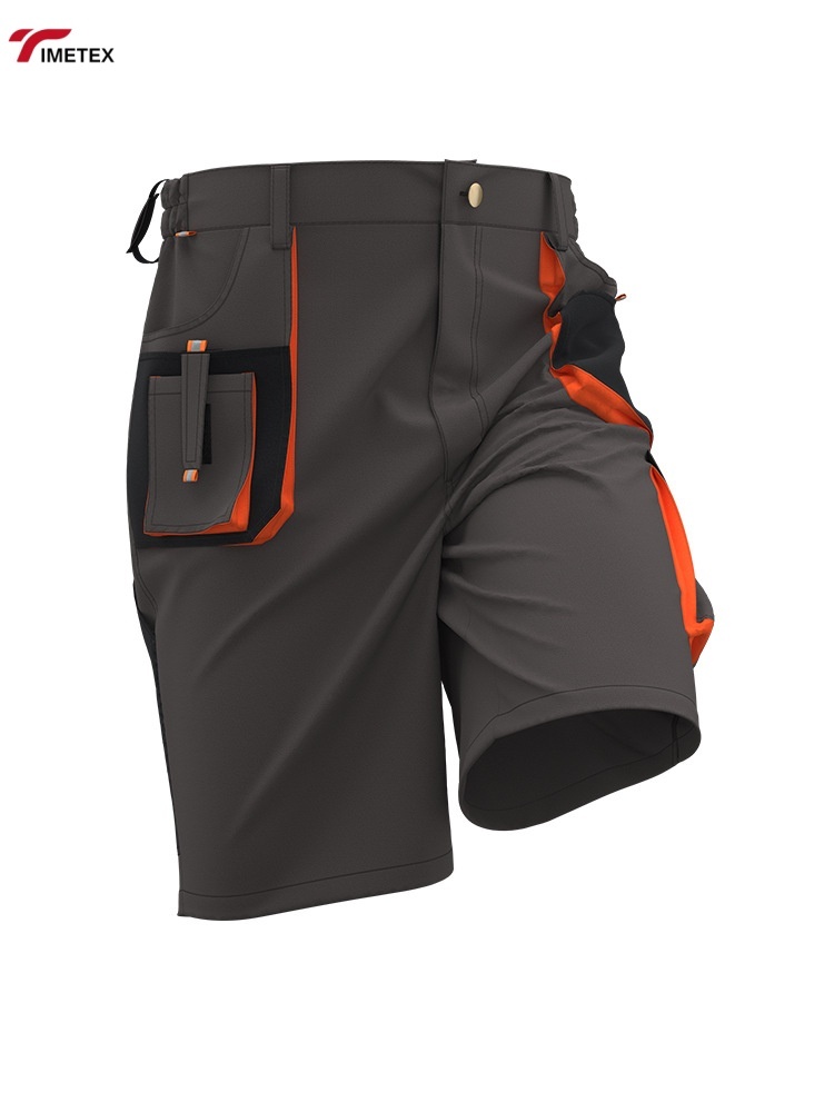 TIMETEX Men's Multi-pocket Wear-resistant Work Shorts Custom Solid Quick Dry Breathable Outdoor Hiking Casual Shorts