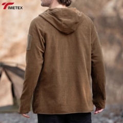 Men's Fleece Pullover with Thick Insulation for Winter and Autumn Warm and Windproof Polar Jacket Outdoor Sport Clothing
