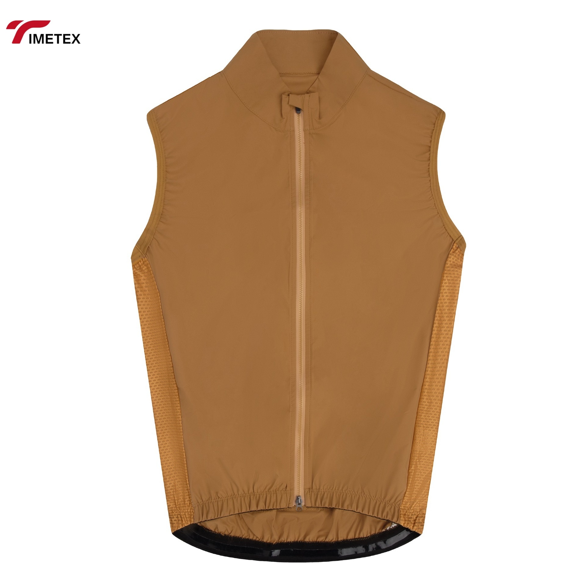 TIMETEX Men's Spandex/Polyester Cycling Sleeveless Windbreaker Vest Waterproof Breathable Lightweight Double Zipper Side Outdoor