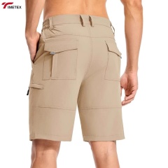 TIMETEX Men's New Design Solid Color Shorts De Hombre Hiking Wear for Adults with Zipper Fly Closure