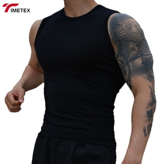 TIMETEX High Quality Nylon/Spandex Breathable Anti-pilling Casual Regular Fit Mens Tank Top Gym Workout Fitness Streetwear