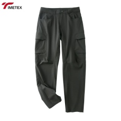 Men's Casual Sun Pants Quick-Drying Breathable Waterproof Workwear for Spring Summer Elastic Zipper Design for Outdoor & Hiking
