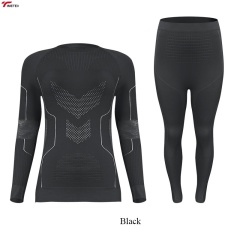 TIMETEX Unisex Wool Ski Base Layer Quick Dry Warm Thermal Underwear Top Moisture Wicking for Outdoor Hiking Mountaineering