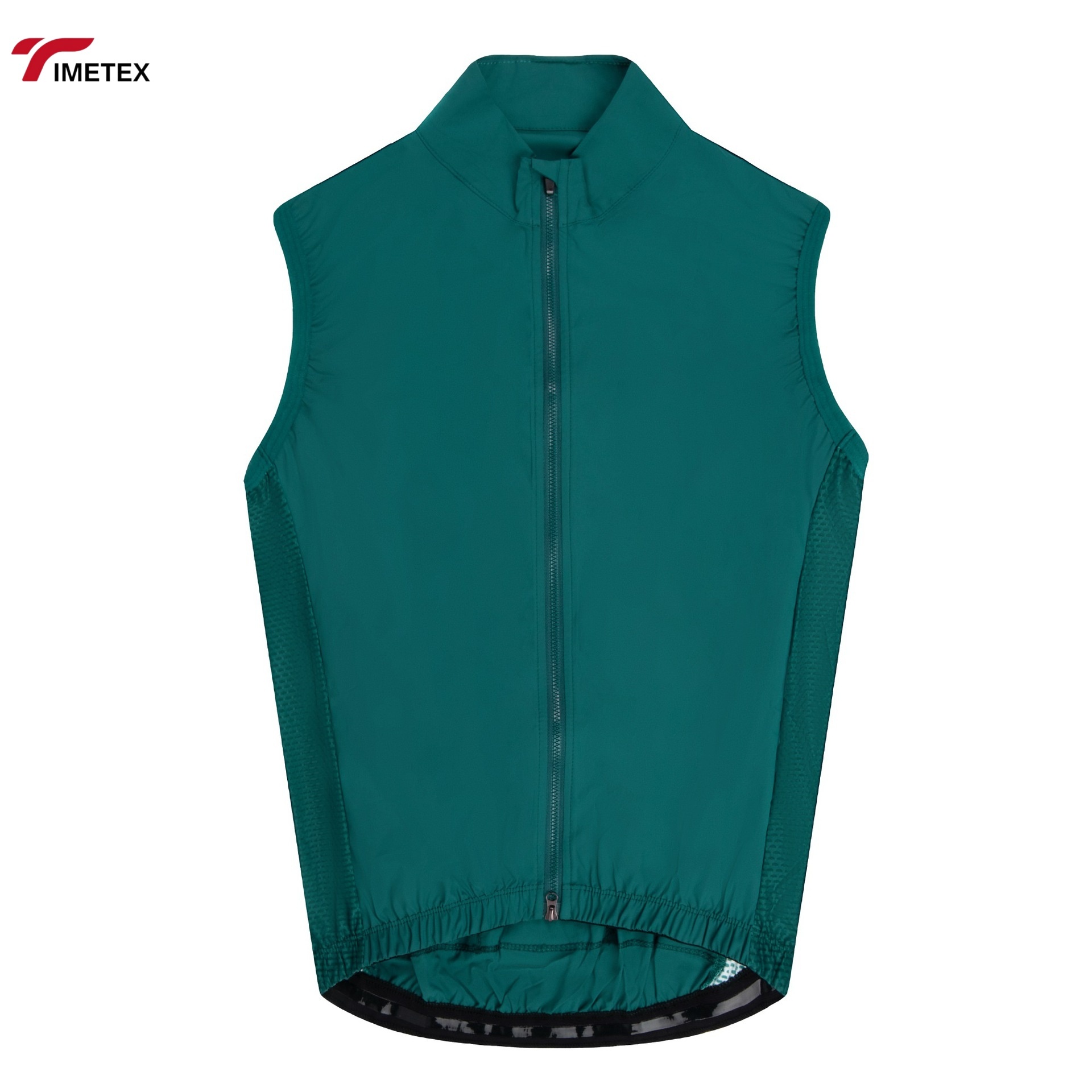 TIMETEX Men's Spandex/Polyester Cycling Sleeveless Windbreaker Vest Waterproof Breathable Lightweight Double Zipper Side Outdoor