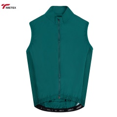 TIMETEX Men's Spandex/Polyester Cycling Sleeveless Windbreaker Vest Waterproof Breathable Lightweight Double Zipper Side Outdoor