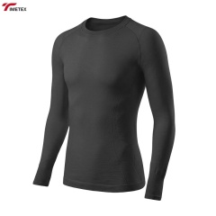 TIMETEX Wool/Viscose Quick Dry Long Sleeve Unisex Crew Neck Athletic Shirt Moisture Wicking Breathable Anti-Odor Anti-Bacterial