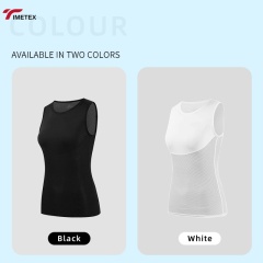 TIMETEX Lightweight Mesh Sleeveless Vest Cycling Summer Quick Dry Breathable Tank Top Road Bike Sports for Women