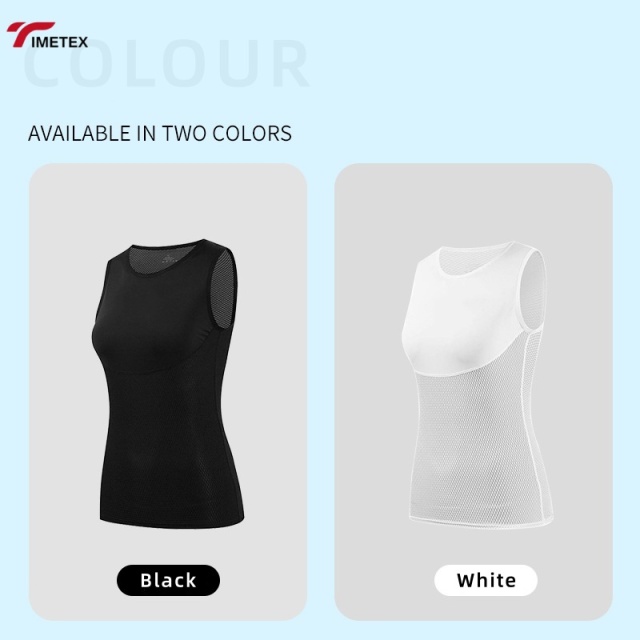 TIMETEX Lightweight Mesh Sleeveless Vest Cycling Summer Quick Dry Breathable Tank Top Road Bike Sports for Women