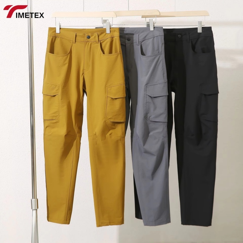 Men's Casual Sun Pants Quick-Drying Breathable Waterproof Workwear for Spring Summer Elastic Zipper Design for Outdoor & Hiking