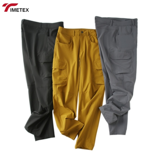 Men's Casual Sun Pants Quick-Drying Breathable Waterproof Workwear for Spring Summer Elastic Zipper Design for Outdoor & Hiking