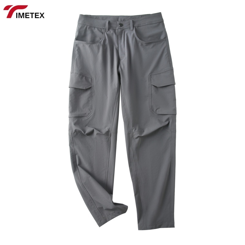 Men's Casual Sun Pants Quick-Drying Breathable Waterproof Workwear for Spring Summer Elastic Zipper Design for Outdoor & Hiking