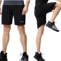 TIMETEX OEM Summer Mens Gym Shorts Custom Logo Black Drawstring Quick-dry Essential Shorts Basketball Training Shorts