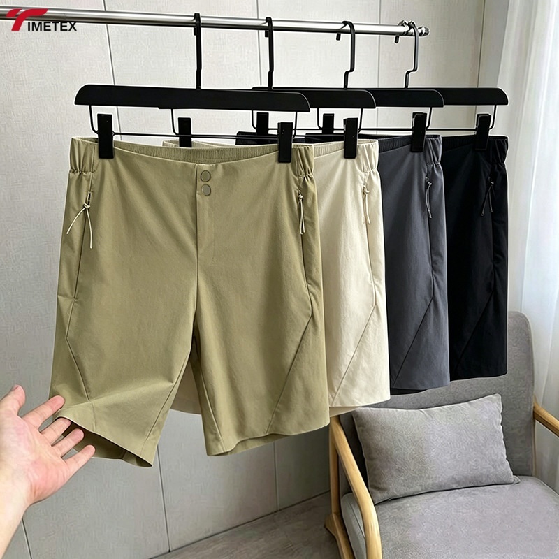 TIMETEX Outdoor Sports Shorts Men's Breathable Quick Dry Loose Mountaineering Loose Casual Cropped Hiking Shorts for Men
