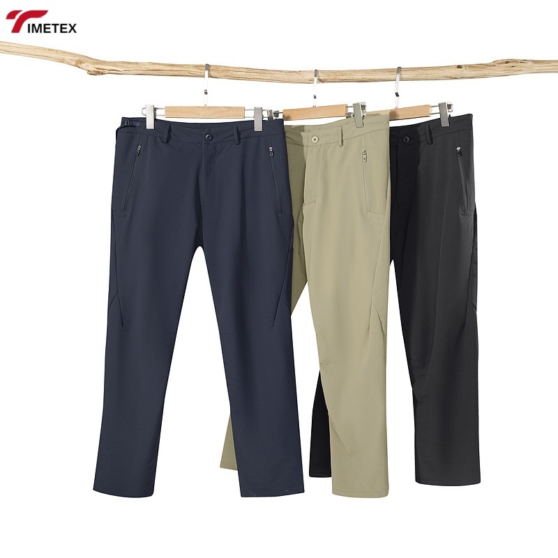 TIMETEX High Elasticity Lightweight Breathable Casual Pants Men Waterproof Multi-Pocket of Men's Pants