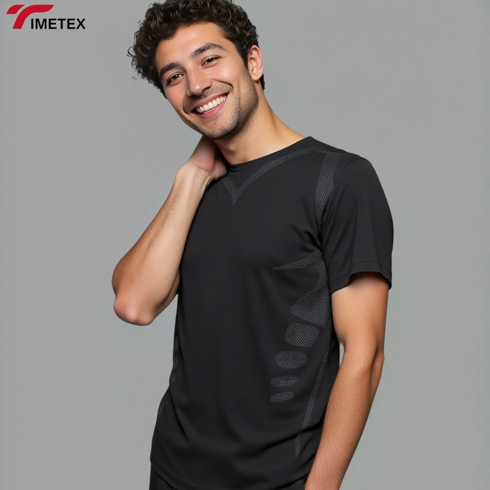 TIMETEX Quick Dry Breathable Men's Short Sleeve T-Shirt Machine Washable Athletic Top for Running Training