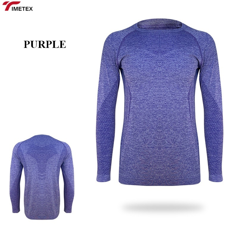 TIMETEX Women's Spring Autumn Long Sleeve Yoga Sports Shirt Quick Dry Breathable Slim Fit Top for Running and Fitness