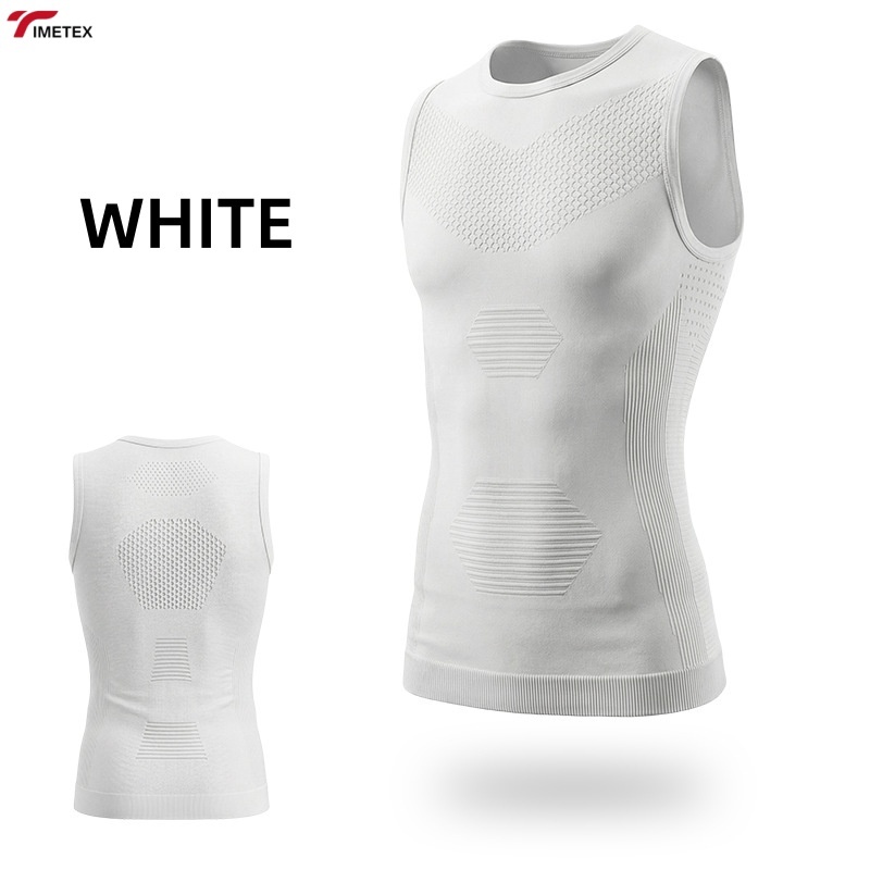 TIMETEX Summer Mens Quick Dry Breathable Compression T-Shirt - Short Sleeve Tight Fitness Top for Casual Sports