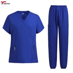 TIMETEX Medical Scrubs Elastic Quick Dry Breathable Lightweight Moisture Wicking Surgical Isolation Gowns Unisex Hospital Use