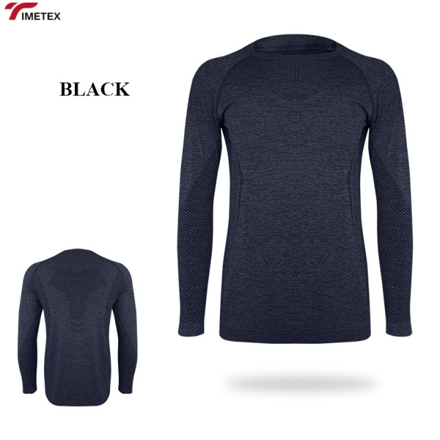 TIMETEX Women's Spring Autumn Long Sleeve Yoga Sports Shirt Quick Dry Breathable Slim Fit Top for Running and Fitness