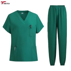 TIMETEX Medical Scrubs Elastic Quick Dry Breathable Lightweight Moisture Wicking Surgical Isolation Gowns Unisex Hospital Use
