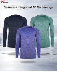 TIMETEX Women's Spring Autumn Long Sleeve Yoga Sports Shirt Quick Dry Breathable Slim Fit Top for Running and Fitness