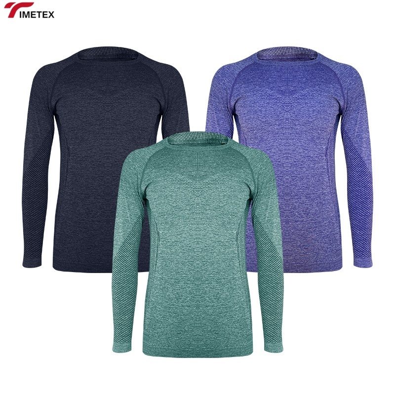 TIMETEX Women's Spring Autumn Long Sleeve Yoga Sports Shirt Quick Dry Breathable Slim Fit Top for Running and Fitness