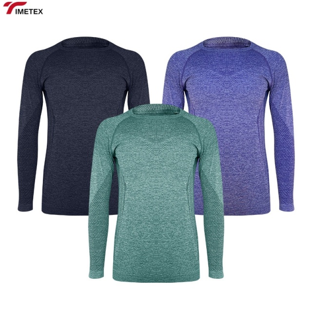 TIMETEX Women's Spring Autumn Long Sleeve Yoga Sports Shirt Quick Dry Breathable Slim Fit Top for Running and Fitness