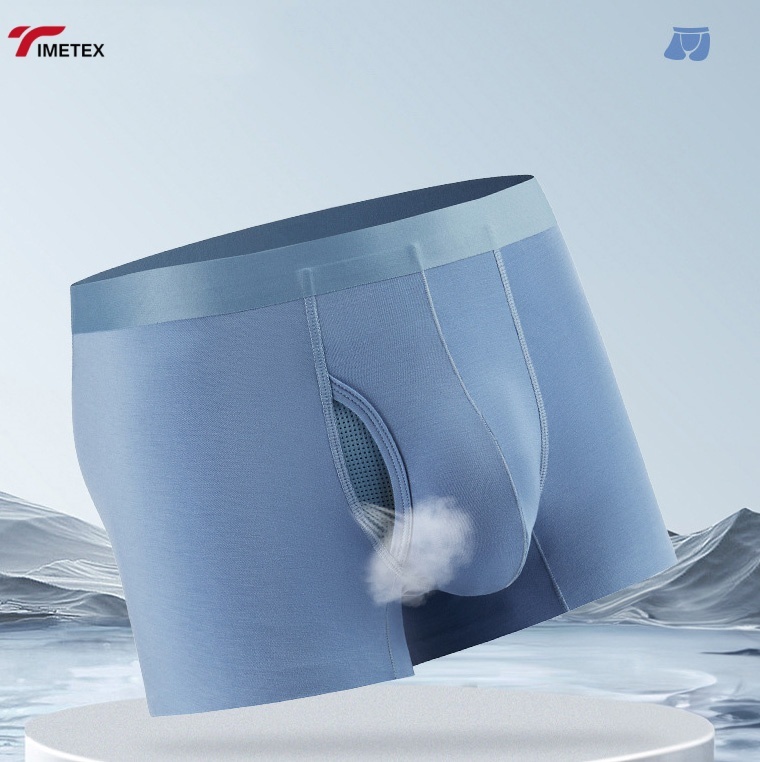 TIMETEX Male Pouch Underwear Breathable Modal Fsric Mens 3D Underwear for Men with Ball Pouch