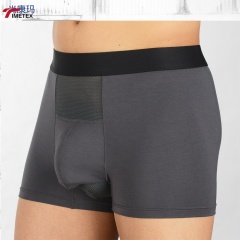 TIMETEX Men's Dual Pouch Bulge Enhancing Boxer Briefs Modal Separate Pocket Underwear with Scrotal Support