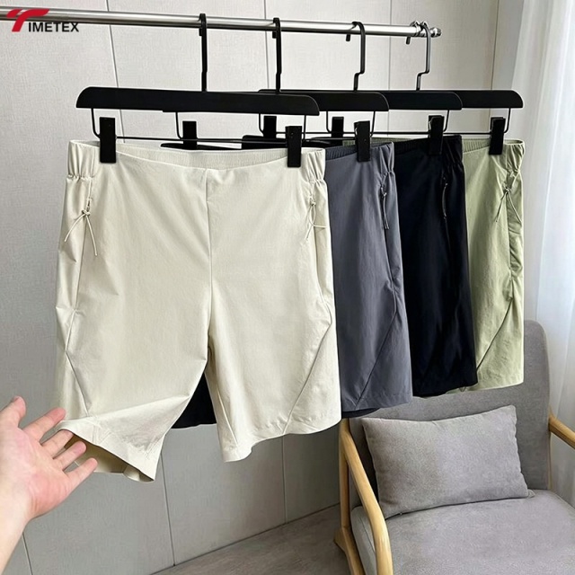 TIMETEX Outdoor Sports Shorts Men's Breathable Quick Dry Loose Mountaineering Loose Casual Cropped Hiking Shorts for Men