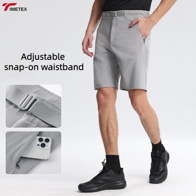 TIMETEX Outdoor Sports Shorts Men's Breathable Quick Dry Loose Mountaineering Loose Casual Cropped Hiking Shorts for Men