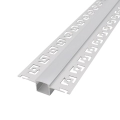 5050 Aluminum Alloy 6000 Series 50×50mm Silver Office Light Diffuser Smart LED Light Strip