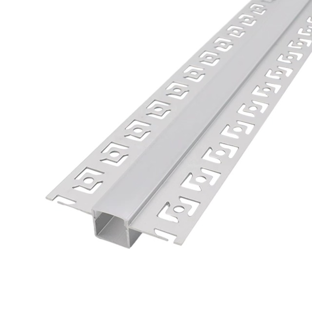 5050 Aluminum Alloy 6000 Series 50×50mm Silver Office Light Diffuser Smart LED Light Strip