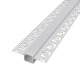 5050 Aluminum Alloy 6000 Series 50×50mm Silver Office Light Diffuser Smart LED Light Strip