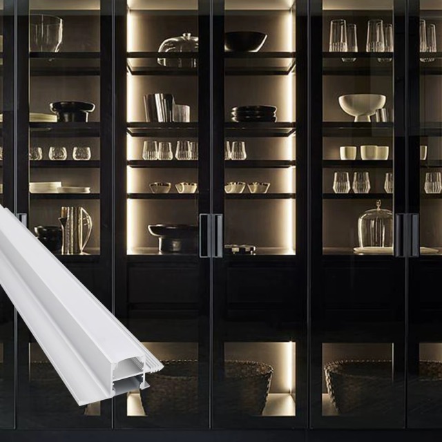 Wholesale 40×20mm Aluminum Kitchen LED Profile – Surface Mounted Cabinet Strip Light Channel for Modern Lighting