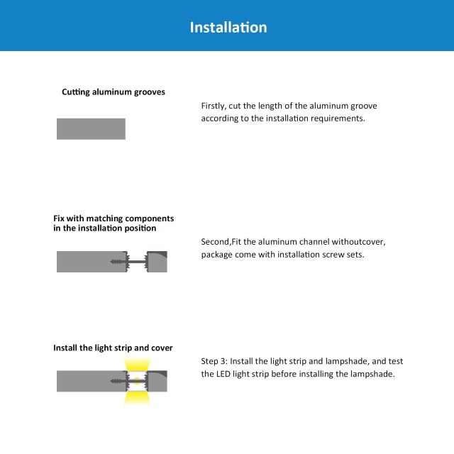 Wholesale 40×20mm Aluminum Kitchen LED Profile – Surface Mounted Cabinet Strip Light Channel for Modern Lighting
