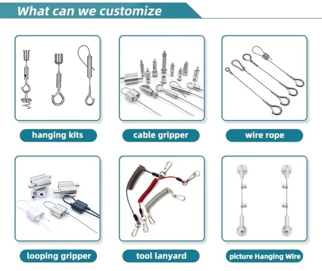 Galvanized Steel Wire Cable Hanger Ceiling Hanging Suspension Kit for Hanging System
