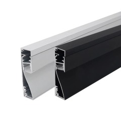 Wholesale Customizable LED Aluminum Skirting Board 60×16mm – Flexible Alloy Profile for Commercial Lighting