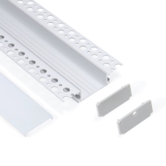 Plaster-in LED Channel with Diffuser for Drywall & Gypsum Recessed Lighting