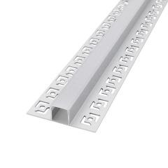 Drywall Profile 57*15mm Surfaced Mounted Gypsum Silver Black Profil Plaster Led