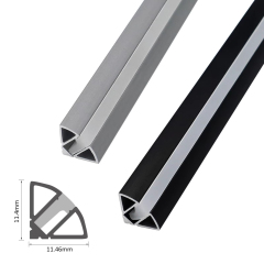 12×12mm Surface Mounted Aluminum LED Profile for Cabinet Lighting