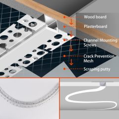 Custom Aluminum LED Channel Bendable Profile with Silicone Cover for Ceiling Wall Lighting Anodized Surface