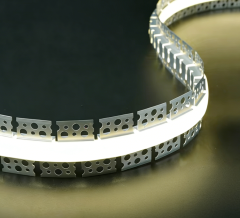 30 mm Double-Sided Upper Flanged Bendable LED Aluminum Profile with Silicone Diffuser Anodized Finish 6000 Series