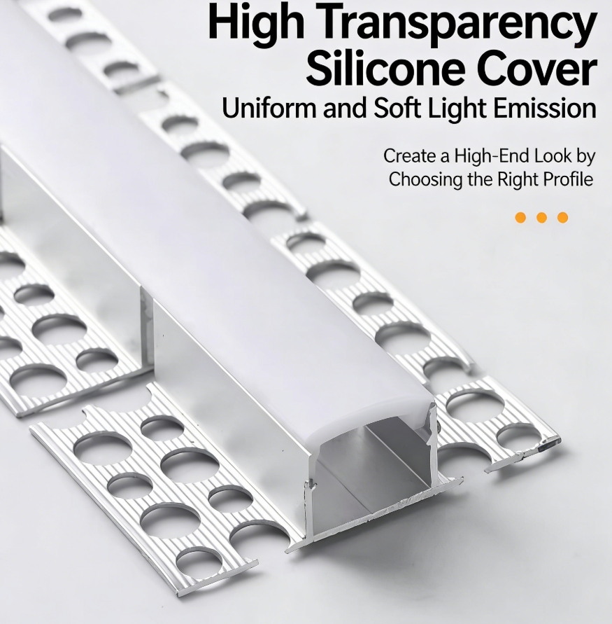 20MM Double Bottom Lace Keel 6000 Series Aluminum Alloy LED Light Flexible Bendable Bending Profile Square Anodized Surface