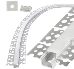 20MM Double-sided Upper Lace Keel Factory Flexible Bendable Aluminum Profile LED Aluminum Alloy Channel with Silicone Cover