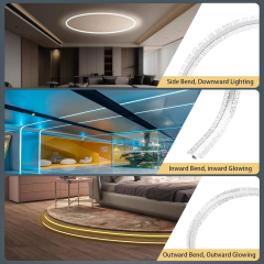 6000 Series Bendable LED Aluminum Profile with Silicone Diffuser Anodized Finish