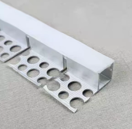 13 mm Bottom Flanged Bendable LED Aluminum Profile with Anodized Finish and Cover