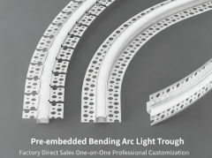 20MM Double-sided Upper Lace Keel Factory Flexible Bendable Aluminum Profile LED Aluminum Alloy Channel with Silicone Cover